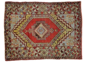 1910s Anatolian Oushak Rug - 3′8″ × 5′