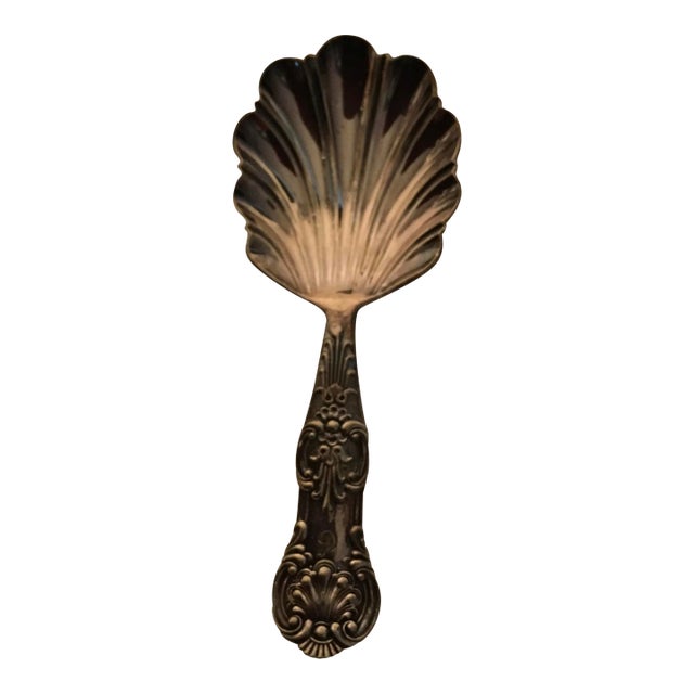 Antique w.p. & Sons Sheffield Plate Victorian Tea Caddy Spoon For Sale