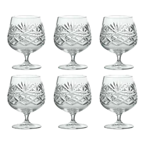 Mid 20th Century Crystal Brandy Glass by Edinburgh Crystal - Set of 6