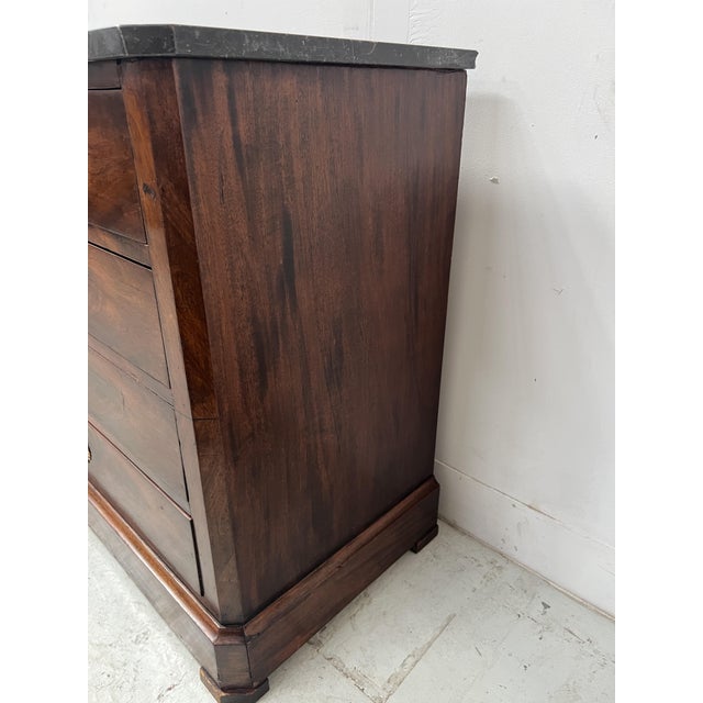 Louis Philippe Mahogany Chest of Drawers, 1800s For Sale - Image 6 of 13