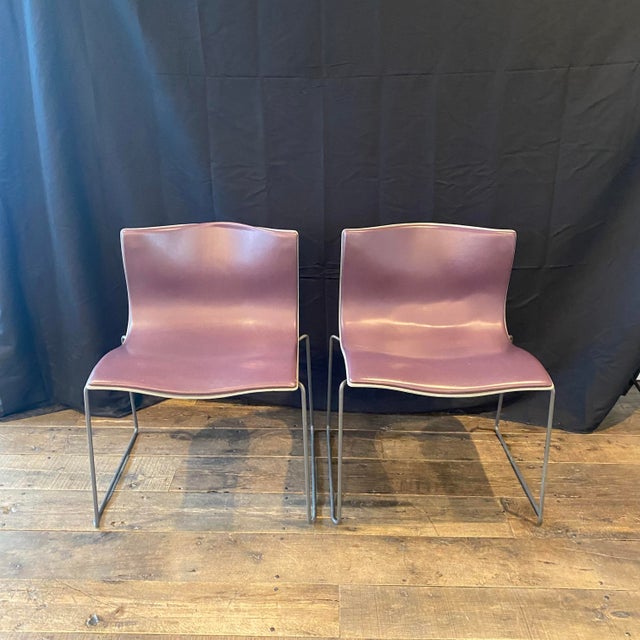 Knoll Pair of Mid Century Modern Knoll Handkerchief Chairs by Massimo and Lella Vignelli For Sale - Image 4 of 17