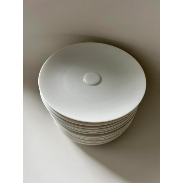 1990s Mikaela Dorfel Mono Germany Gemiini Porcelain Saucers/Bread+Butter Plates - Set of 12 For Sale - Image 4 of 6