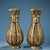 Late 20th Century Pair of Vintage Bronze Vases With Gold Inlay - Archaic Style Hu Vessels For Sale - Image 5 of 8