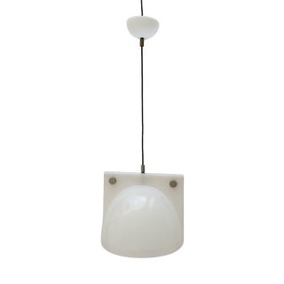 Space Age White Orione Pendant by Lampa Brazzoli for Guzzini, 1970s For Sale