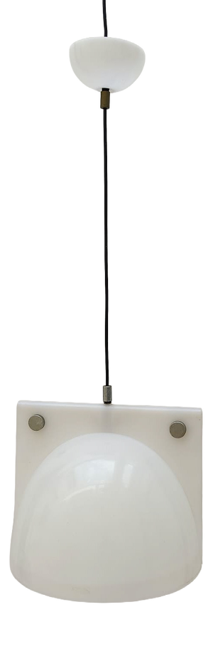 Space Age White Orione Pendant by Lampa Brazzoli for Guzzini, 1970s