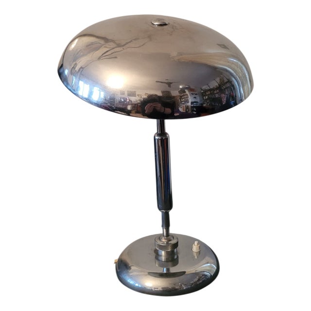 Chrome Table Lamp by Giovanni Michelucci, 1940 For Sale
