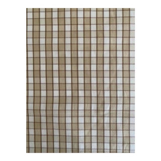 Schumacher Woven Cotton Plaid Fabric For Sale