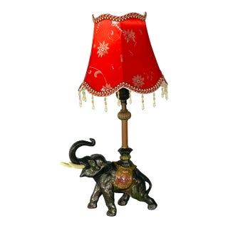 Antique Elephant Lamp, Ca. 1920 For Sale