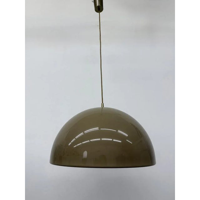 Brown Brown Mushroom Pendant, 1970s For Sale - Image 8 of 18
