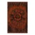 1950s Brown Mid-Century Scandinavian Modernist Diamond Swedish Wool Carpet Rug For Sale