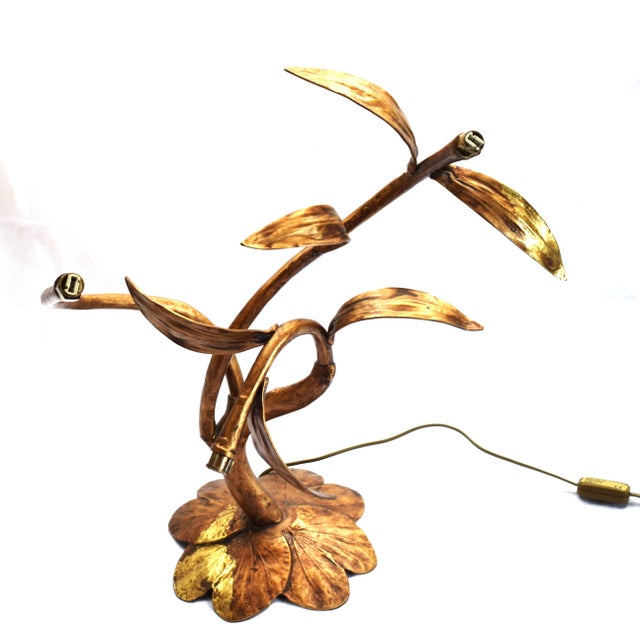 Sculptural Bouquet table lamp. Each lamp made by Serip is unique. High-quality craftsmanship: solid gold-plated bronze;...