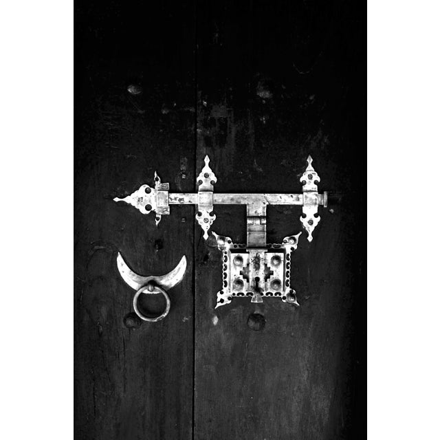 Photography Set of 6 - 'Antique Locks' - Unframed Contemporary Black and White Gallery Wall of Photographs Installation For Sale - Image 7 of 8