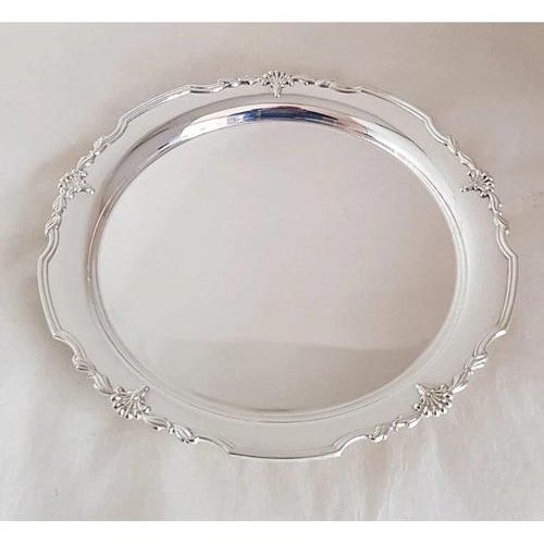 Elizabeth II Sterling Silver Salver by James Dixon & Sons, Sheffield, 1998 For Sale - Image 6 of 18