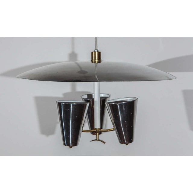 1950s Mid-Century Aluminum Pendant by Lightolier For Sale - Image 9 of 10