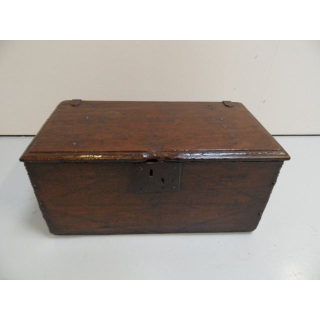 Antique Oak Chest, 1700s For Sale - Image 11 of 12