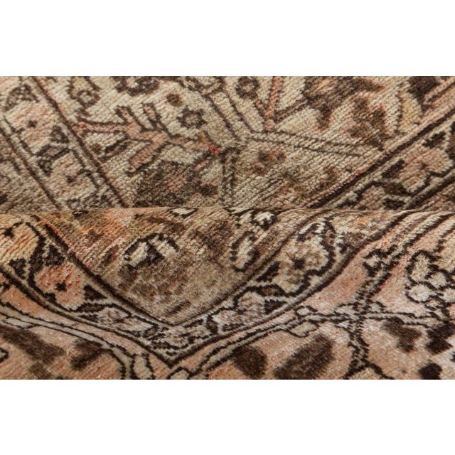 Textile Authentic 1900s Persian Tabriz Handmade Wool Carpet For Sale - Image 7 of 11