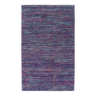 Pasargad DC Contemporary Flat Weave Sari Silk Rug For Sale