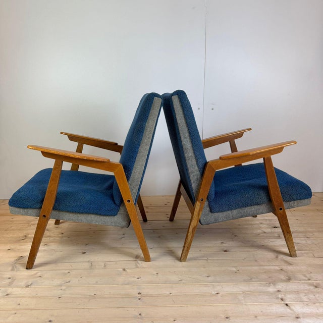 Mid-Century Modern Set of Vintage Danish Chairs, 1960 For Sale - Image 3 of 5