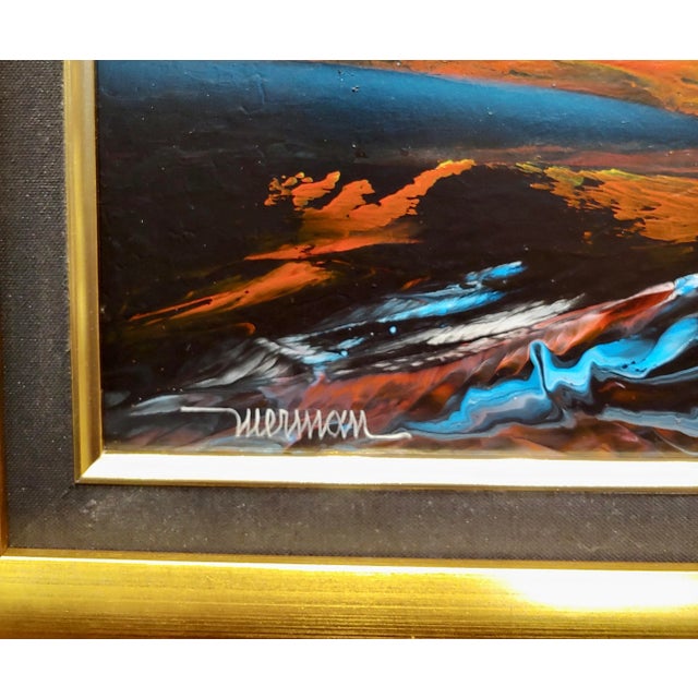 Leonardo Nierman -Magic Explosion of Fire -Abstract Oil Painting For Sale In Los Angeles - Image 6 of 9