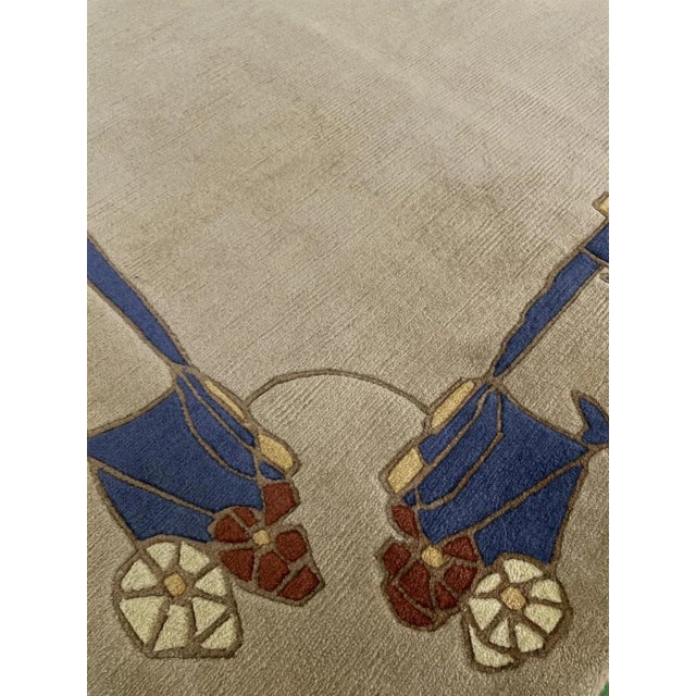 Traditional Hand Knotted Gabbeh Rug. 6'00" X 7'1`0" For Sale - Image 3 of 4