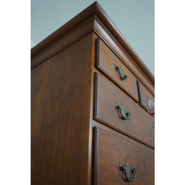 Dr Dimes Cherry Flat Top 2 Piece Highboy For Sale - Image 9 of 17