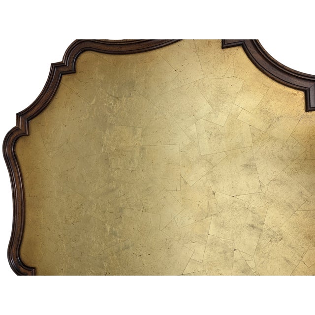 Vintage Faux Bamboo Coffee Table Gold Leaf Italian Regency For Sale - Image 9 of 15