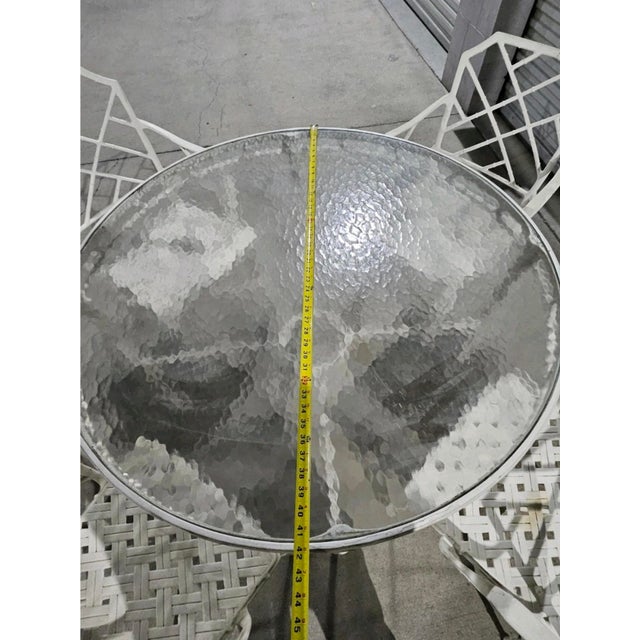 Vintage Brown Jordan Calcutta Dining ArmChairs & Table Mid Century Patio, Attributed For Sale In Los Angeles - Image 6 of 11