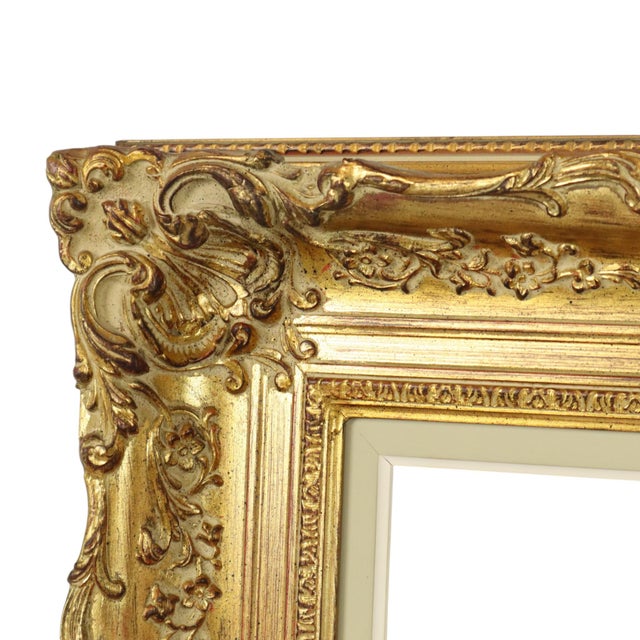 Wood Baroque Style Frame in Classic Gold, 1920s For Sale - Image 7 of 18