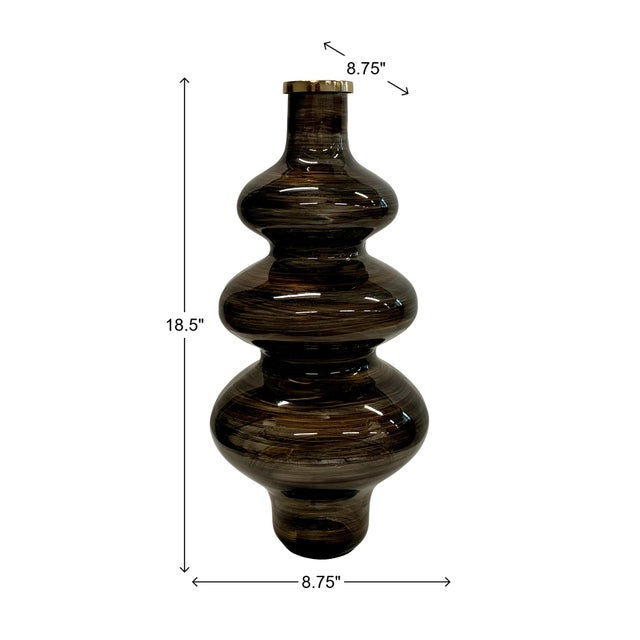 Dakota Ripple Vase For Sale - Image 9 of 10
