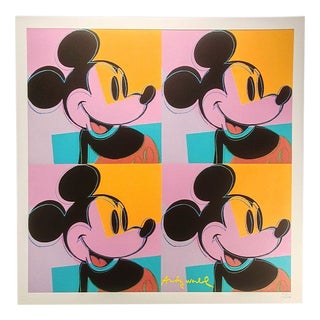 After Andy Warhol, CMOA Art of Mickey Mouse, Lithograph, 1980s For Sale