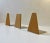 A set of 3 Bookends in Teak with metall rest's probably manufactured by either FM Møbler or ESA in Denmark during the...