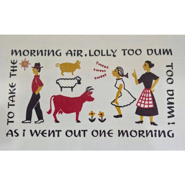 Folk Song Sampler ‘Singing Tunes’ – Set of 6 Framed Needlepoints, Attributed to Paragon Needlecraft For Sale - Image 9 of 14