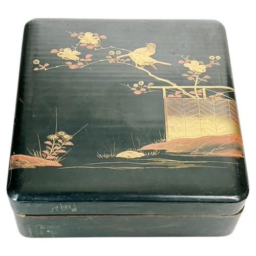 Early 20th Century Japanese Black Lacquer Box, Japan, 1920s For Sale - Image 10 of 10