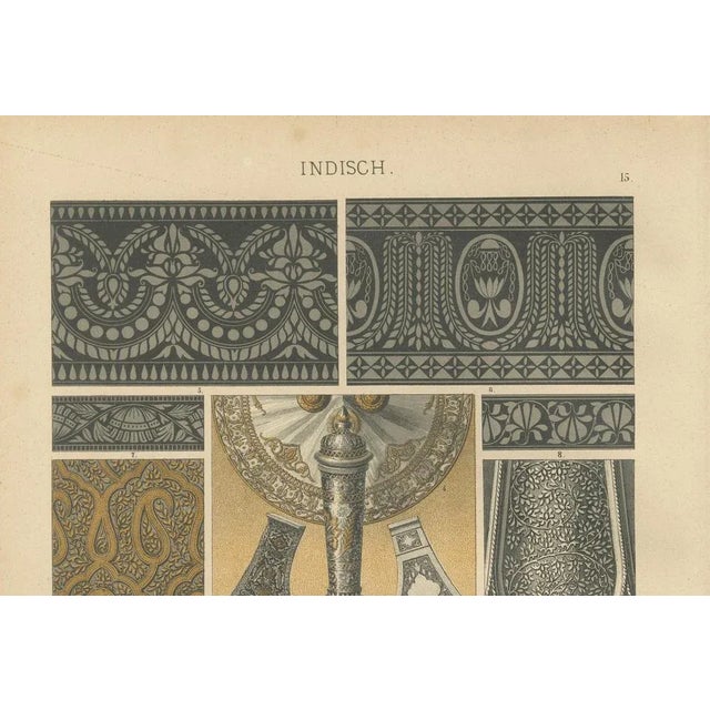 Metalwork and Textile Motifs, 1887, Paper, Set of 2 For Sale - Image 9 of 10