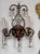Italian Pair of Italian Bronze and Crystal Sconces For Sale - Image 3 of 8