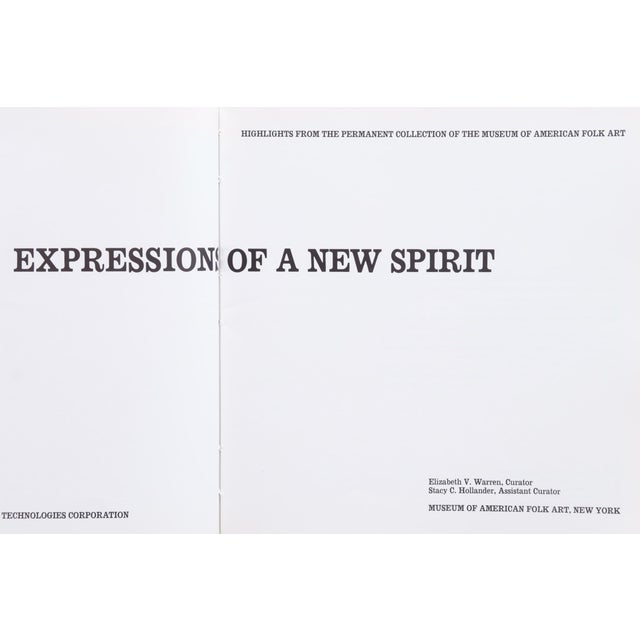 Expressions of a New Spirit softcover book. Published by the Museum of American Folk Art, New York in 1989. Printed and...