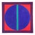 Vintage Geometric Abstract Painting on Canvas For Sale