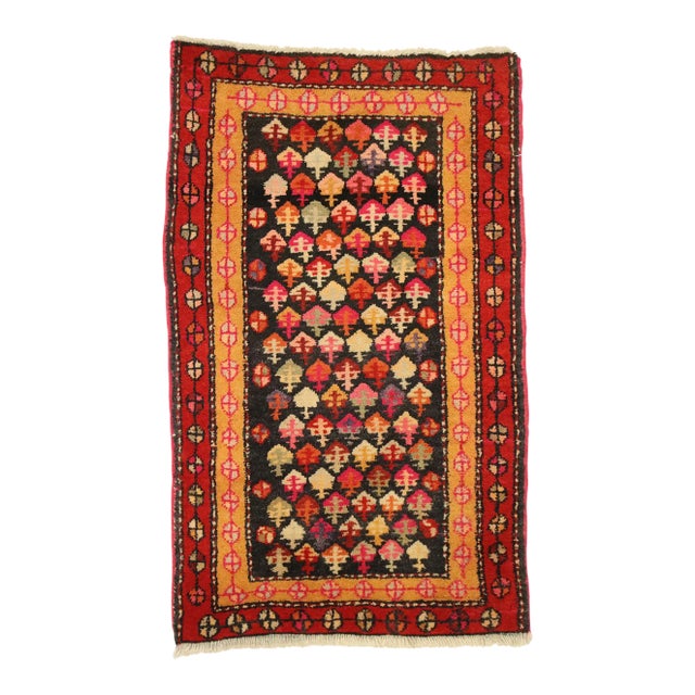 Vintage Persian Hamadan Rug - 01'10 X 03'00 For Sale