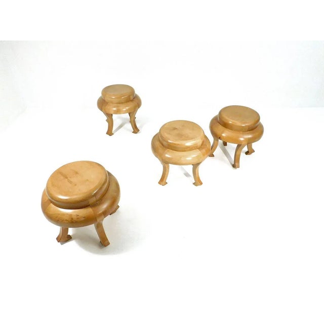 Vintage Dining Table & Stools, Set of 5 For Sale - Image 3 of 18