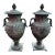 51”h Spectacular Miami Beach Vintage Urn With Lid Classic Cast Bronze Verdigris Patinated - A Pair For Sale