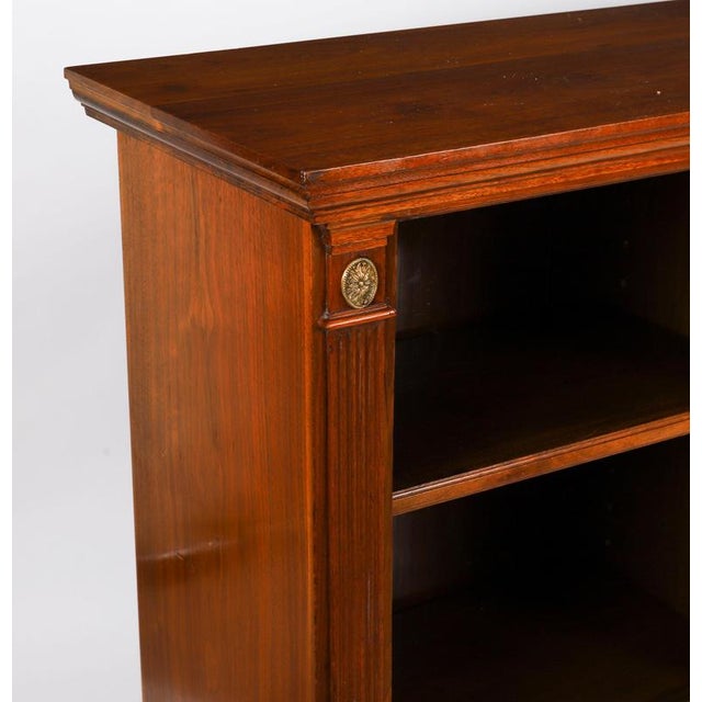 Brown Antique Victorian Ormolu-Mounted Walnut Open Bookcase, 19th Century For Sale - Image 8 of 16