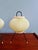 Green Tripod Lamps in Pale Green Pleated Celluloid, 1960s, Set of 2 For Sale - Image 8 of 18