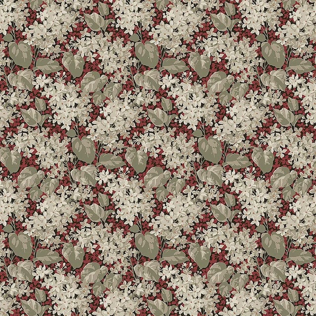 Sample - Boråstapeter Aratorp Wallpaper in Red For Sale