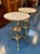 Pair of Vintage French Empire Style Bronze and Marble Gueridon Tables For Sale In Dallas - Image 6 of 6