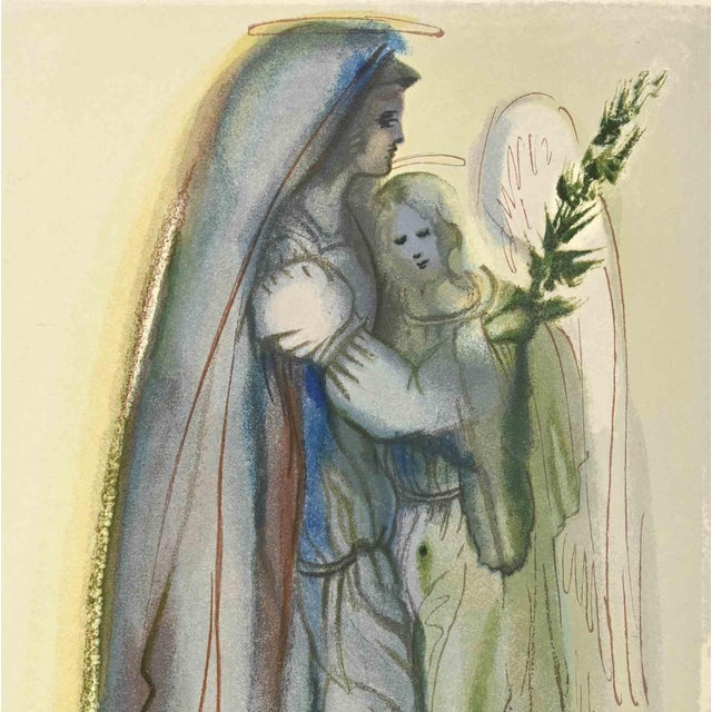 The Archangel Gabriel - "The Divine Comedy" - Song 32 - Paradise is a woodcut print realized in 1963 for a series...