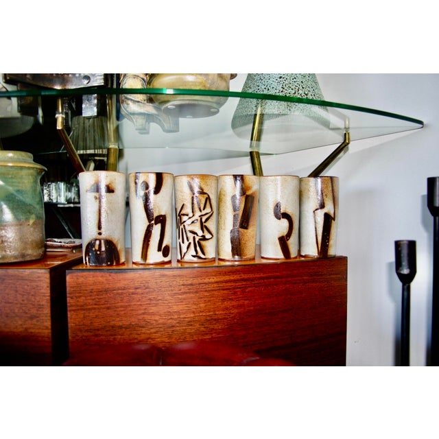 Roleu Vases by Alain Rufas for Vallauris, 1970, Set of 6 For Sale - Image 10 of 10