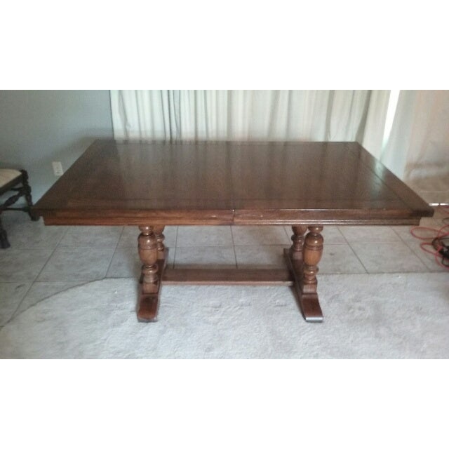 Ethan Allen Royal Charter Oak Collection Dining Set Set of 7 Chairish