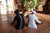 Black Modern Ceramic Salt & Pepper Shakers, Anthropomorphic Black & White Figures For Sale - Image 8 of 8