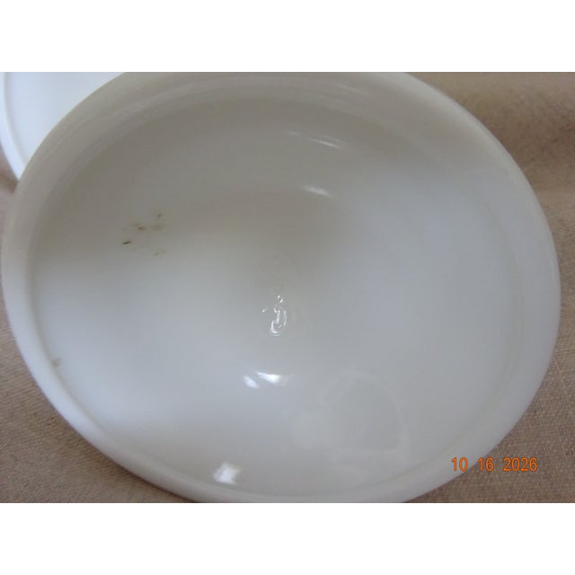 1970s 1970s Pair of Fenton White Hobnail Milk Glass Candle Holders For Sale - Image 5 of 6