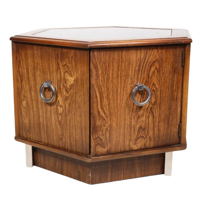 Late 20th Century Late Mid Century End or Side Table After Baughman C 1970's For Sale - Image 5 of 12